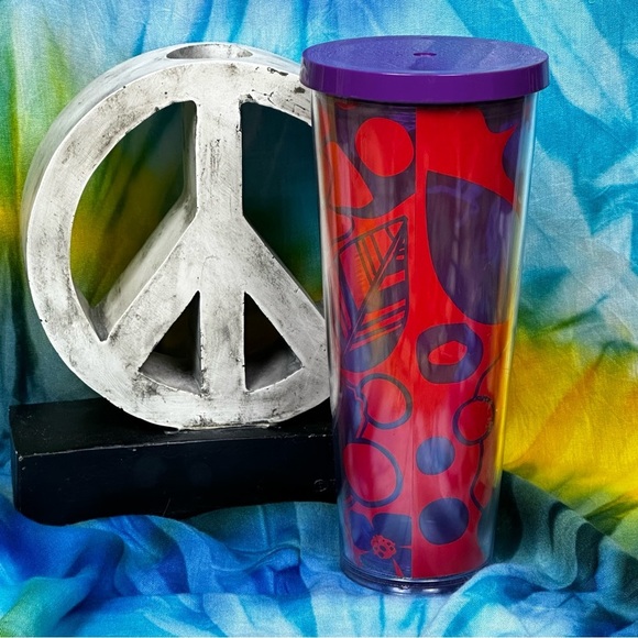 Starbucks 2014 Hibiscus Aloha Floral Venti Cold Cup Tumbler 24 oz - Picture 4 of 12